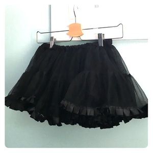 mini black petticoat or underskirt